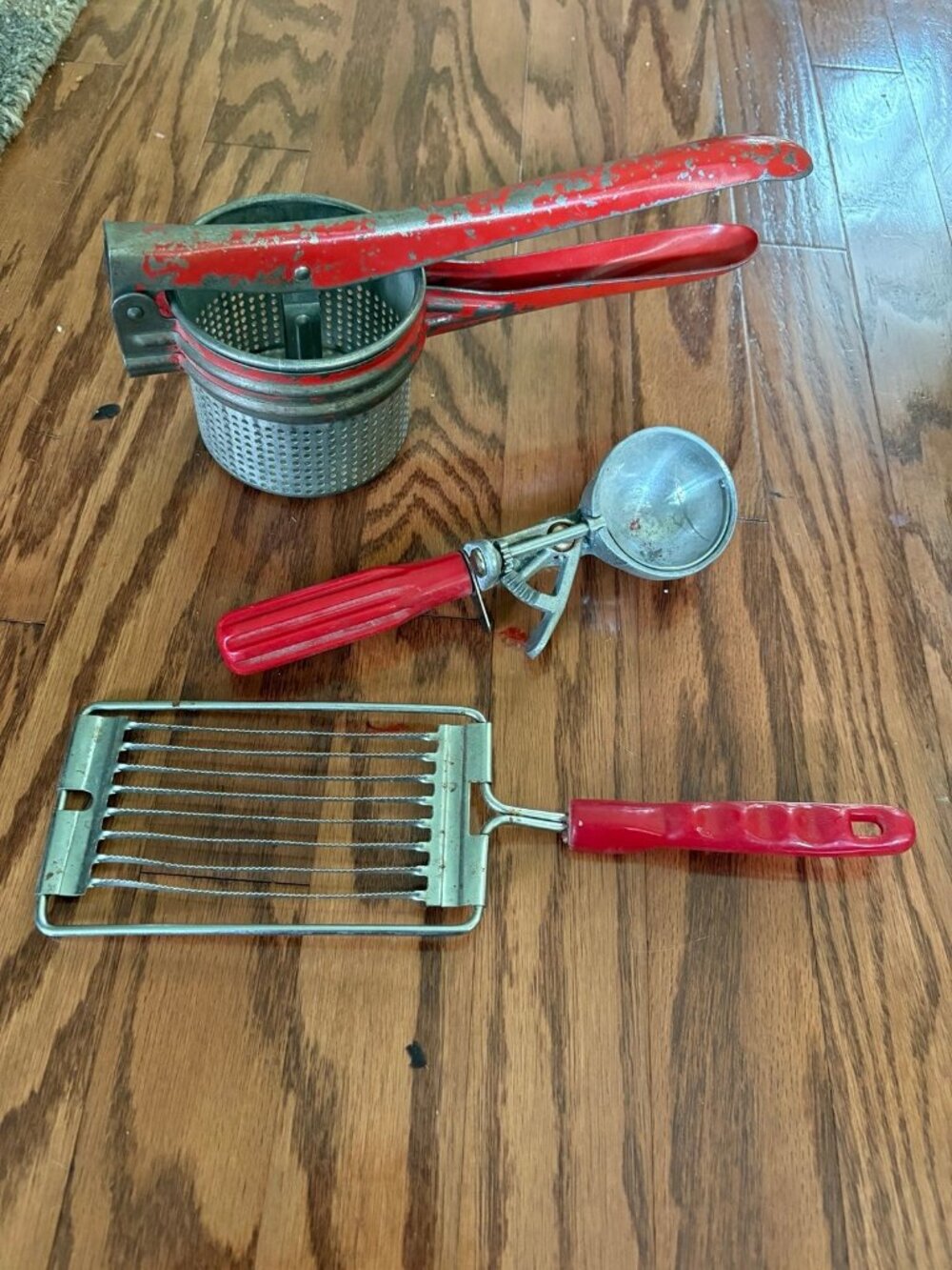 Vintage Kitchen Items - Ricer Grater & Scoop